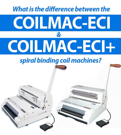What's the Difference Between the CoilMac-ECI & CoilMac-ECI Plus spiral binding machines?