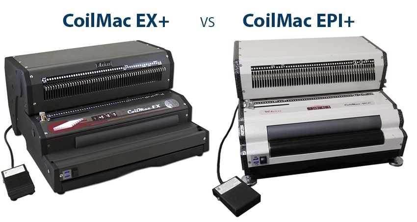 Difference Between the CoilMac-EX and CoilMac-EPI Spiral Binding Machines