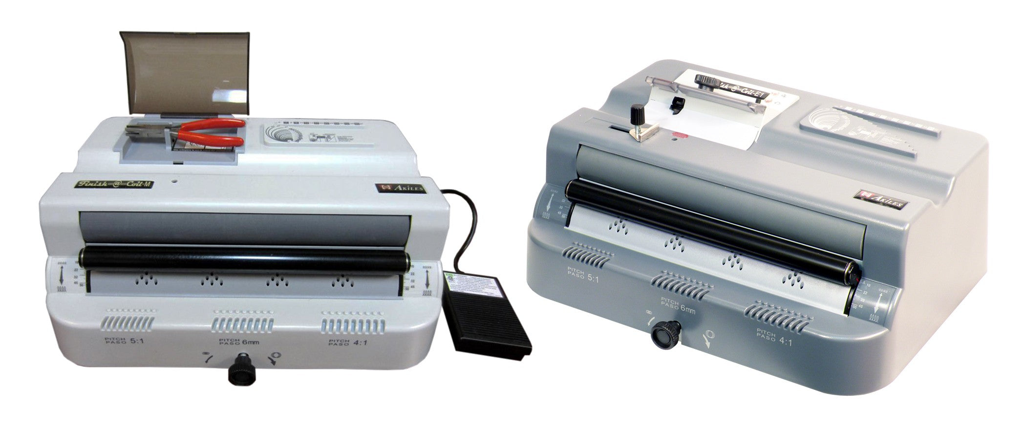 Comparing the Akiles Finish-@-Coil Spiral Binding Inserters