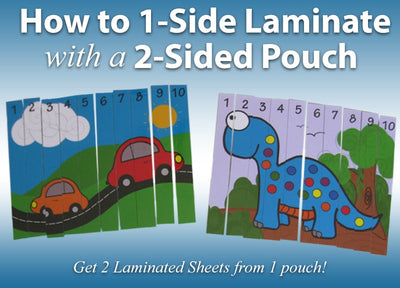 How to 1-Side Laminate with a 2-Side Laminating Pouch