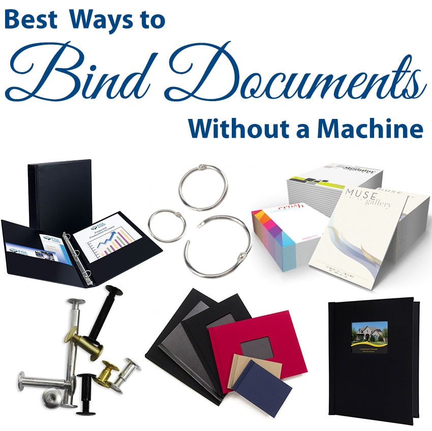 What are the Best Ways to Bind Documents Without a Machine?