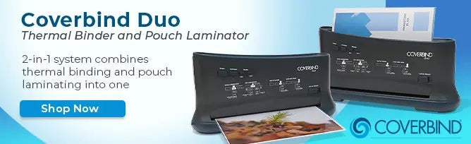 Introducing the NEW Coverbind Duo – The 1st Laminating & Binding Machine Combo Machine