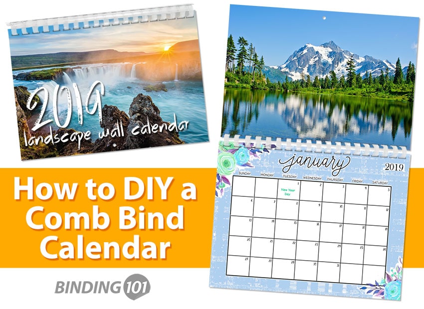 How to Make a GBC Plastic Comb Calendar