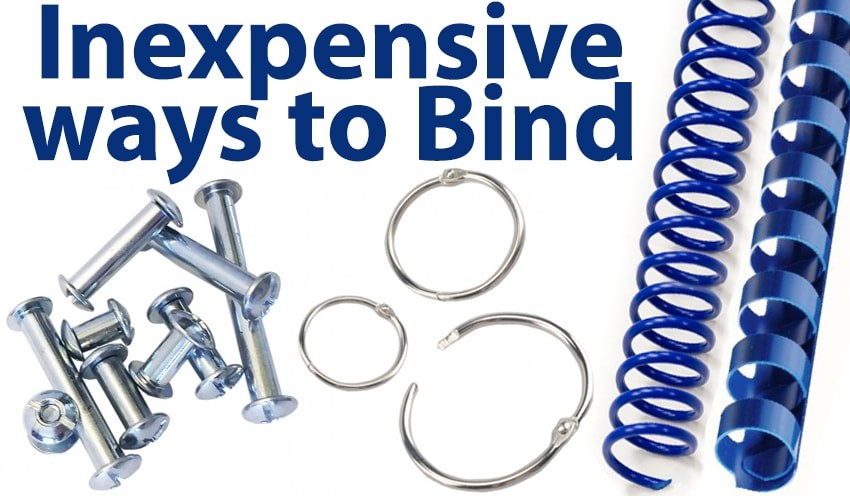 What is the Most Inexpensive way to Bind Documents?