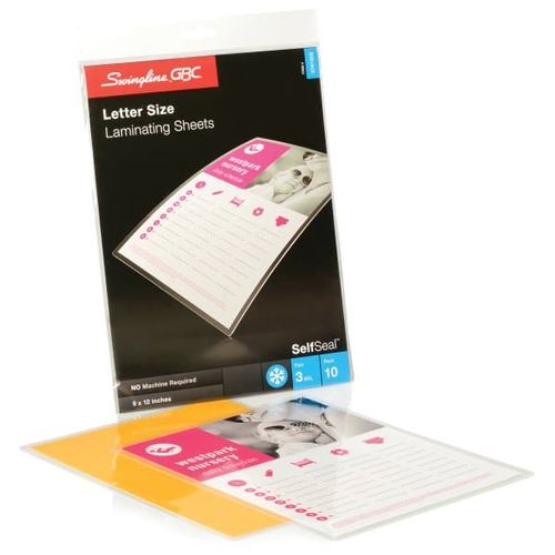 Self Seal Laminating Pouches for Schools