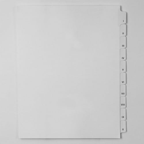 Roman Numeral Tabs
