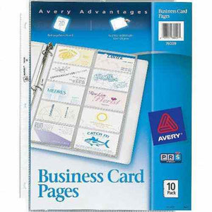 Business Card Sheet Protectors