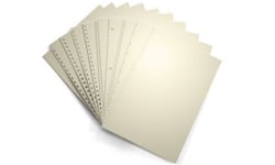 Cream Pre-Punched Paper