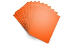 Orbit Orange Pre-Punched Paper