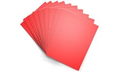 Rocket Red Pre-Punched Paper