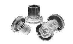 Clear Plastic Screw Posts