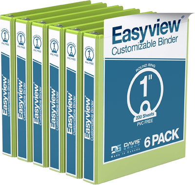 Lime Green View Binders