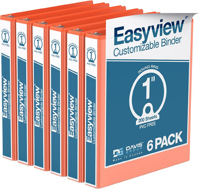 Orange View Binders