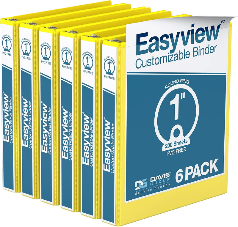 Yellow View Binders