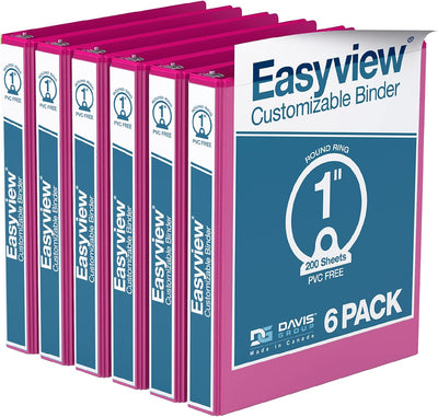 Pink View Binders