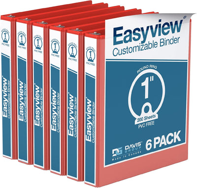 Red View Binders