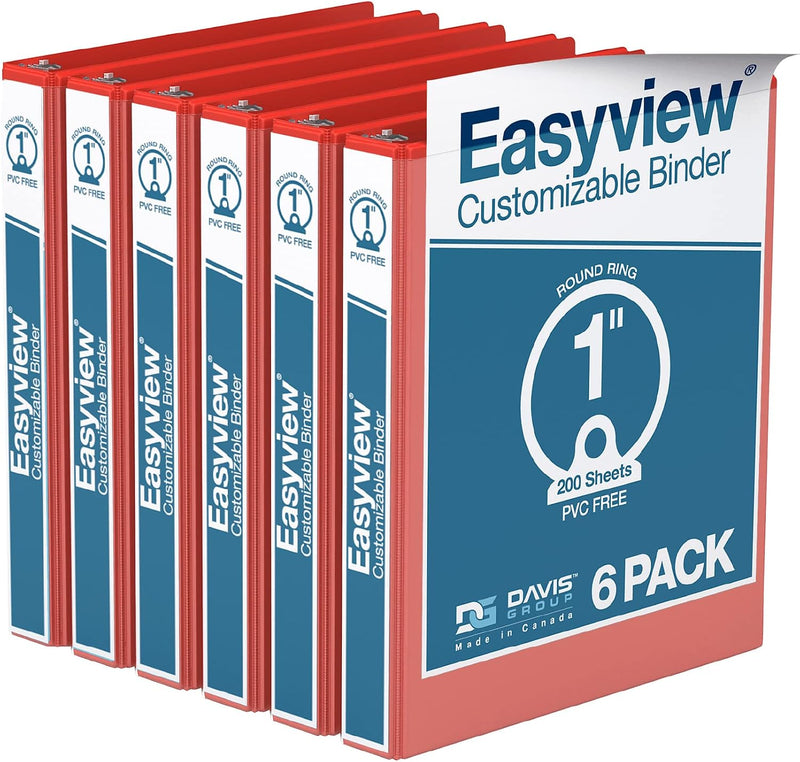 Red View Binders