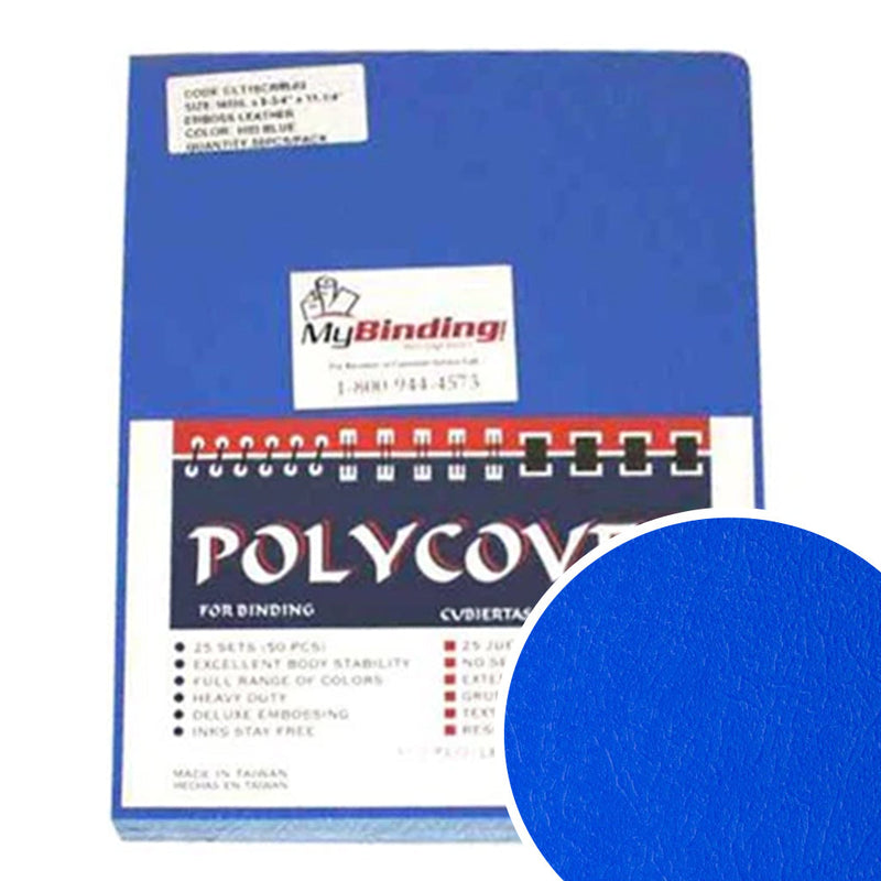 Blue Grain Poly Binding Covers