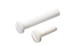 White Plastic Screw Posts