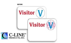 C-Line ID Supplies Temp Badges