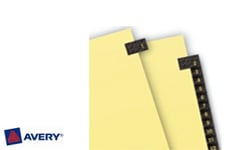 Avery Preprinted Index Tabs 1-31 Numbers