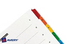 Avery Preprinted Index Tabs 1-5 Numbers