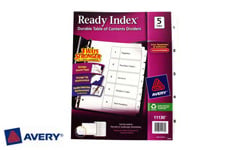 Avery Index Tabs Table of Contents