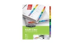 Wilson Jones Pre Printed Index Tabs