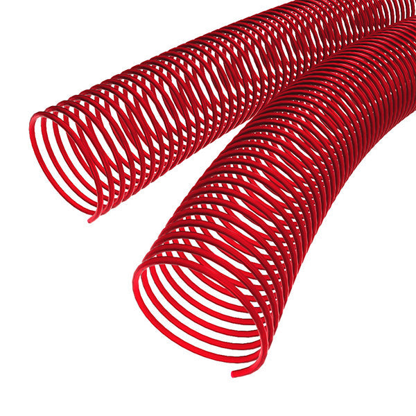 Neon Red Spiral Binding Coils
