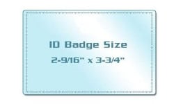 Cold Laminating ID Badge Pouches