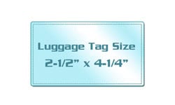 Matte Writable Luggage Tag Pouches