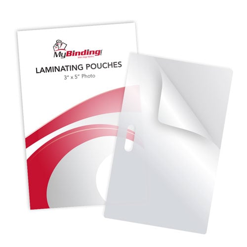 3 x 5 Photo Laminating Pouches with Slots