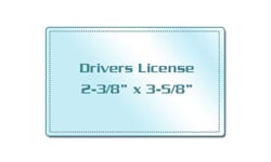 Matte Writable Driver's License Pouches