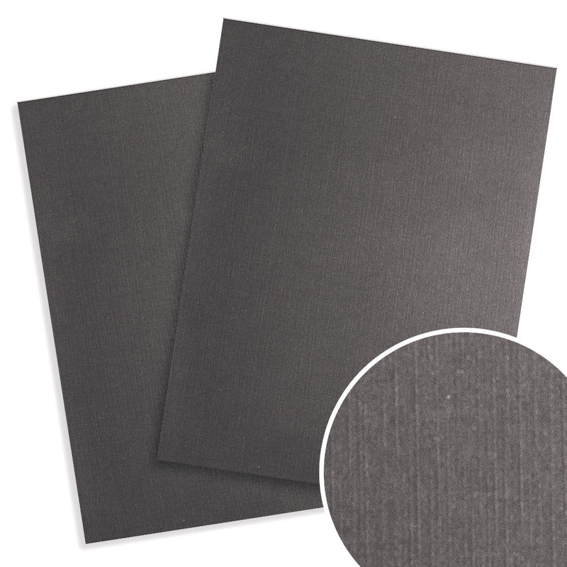 Charcoal Linen Weave Binding Covers