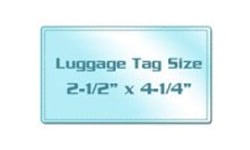 Cold Laminating Luggage Tag Pouches