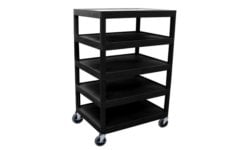 5 Shelf Utility Carts for Audio Visual Products