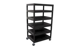 6 Shelf Utility Carts for Audio Visual Products