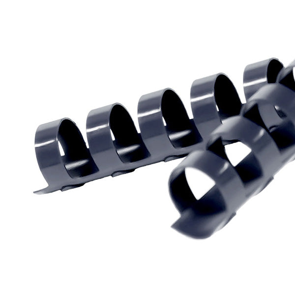 GBC 9/16" Plastic Binding Combs – Black, Set Of 25, Made In USA