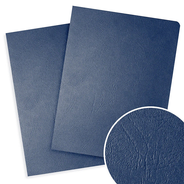Navy Blue Grain Binding Covers
