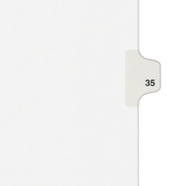 Avery 35 Individual Number Legal Index Avery Style Dividers 25pk - 1035