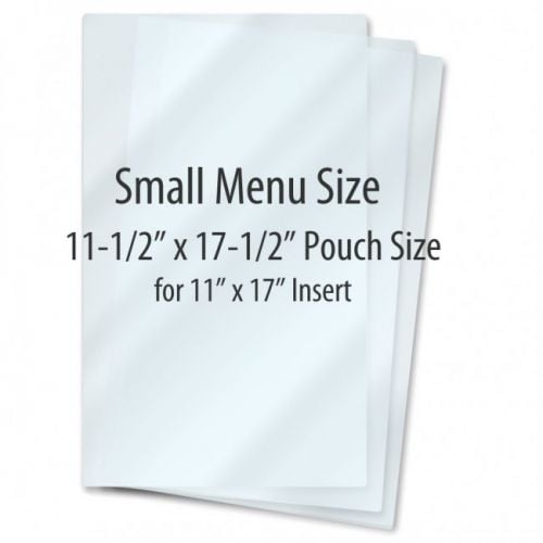 11-1/2" X 17-1/2" Small Menu Anti-Bacterial Laminating Pouches - 100/Box