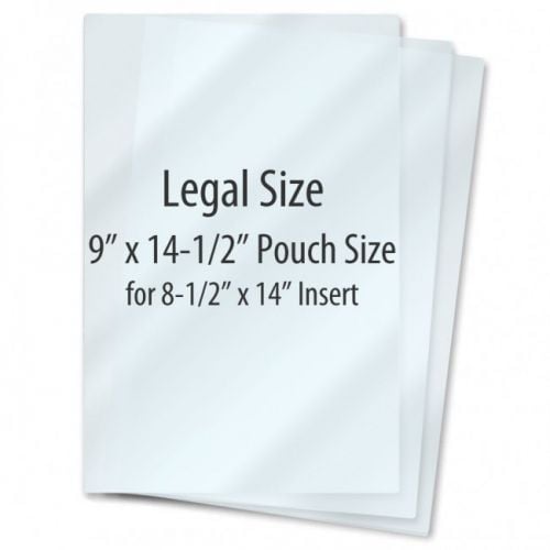 9" x 14.5" Legal Anti-Bacterial Laminating Pouches - 100/Box