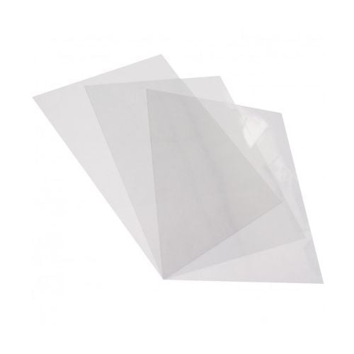 8.75" x 11.25" Clear Gloss Covers [7 Mil, Square Corners, With Tissue] (100pk) - Clearance Sale