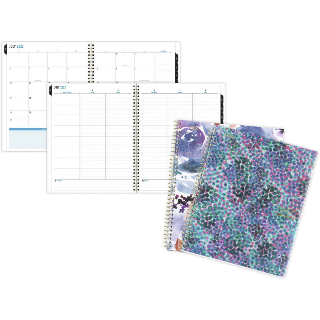 Five Star Artist Touch 8.5" x 11" Cool Tone Colors Academic Planner - 1/PK