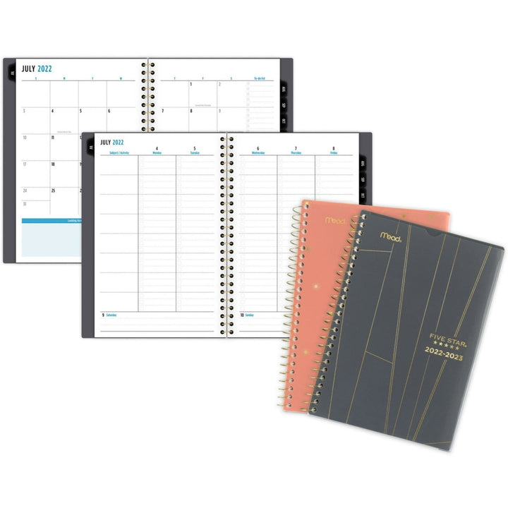 Five Star 8.5" x 5.5" 12-Month Academic Planner - 1/PK