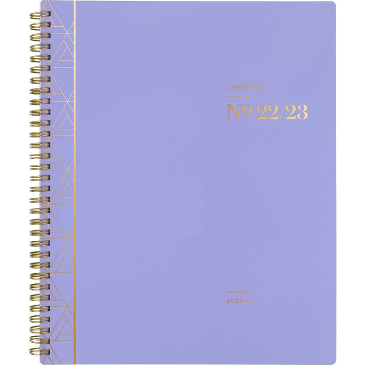 Cambridge WorkStyle 8.5" x 11" Lavender 12 Month Focus Academic Planner - 1/PK