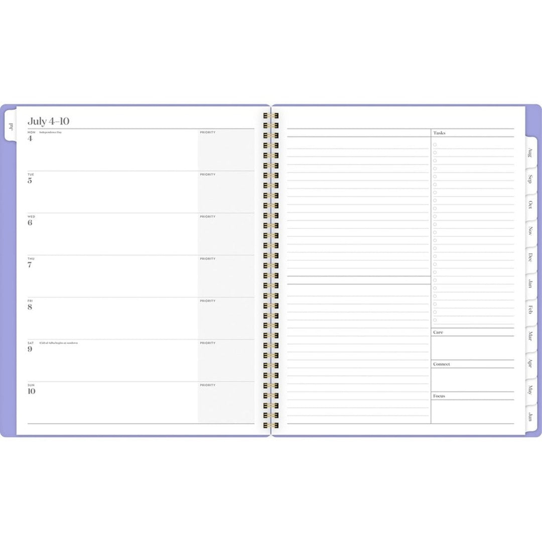 Cambridge WorkStyle 8.5" x 11" Lavender 12 Month Focus Academic Planner - 1/PK
