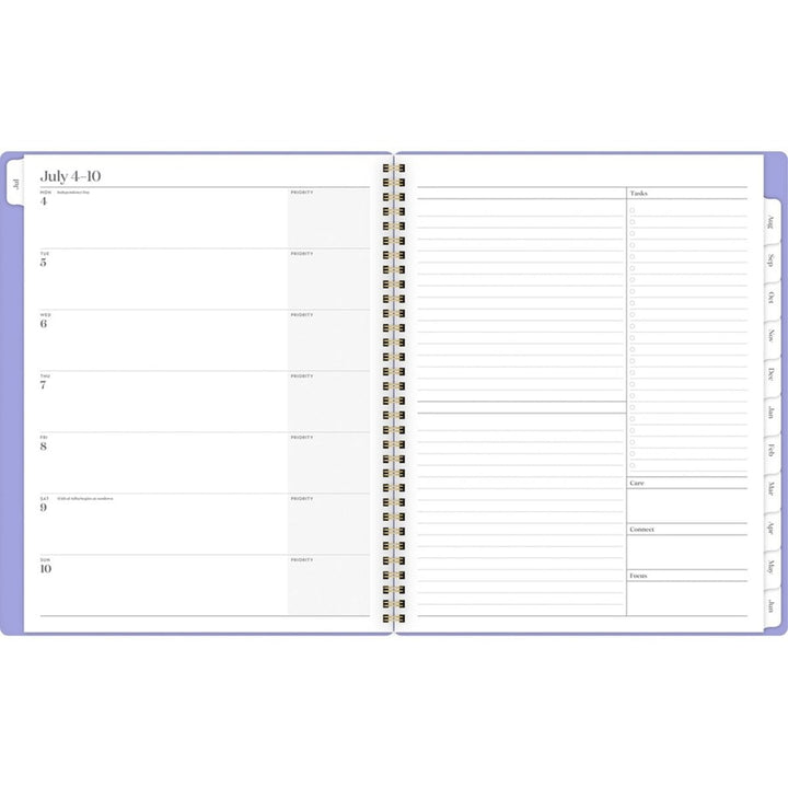 Cambridge WorkStyle 8.5" x 11" Lavender 12 Month Focus Academic Planner - 1/PK