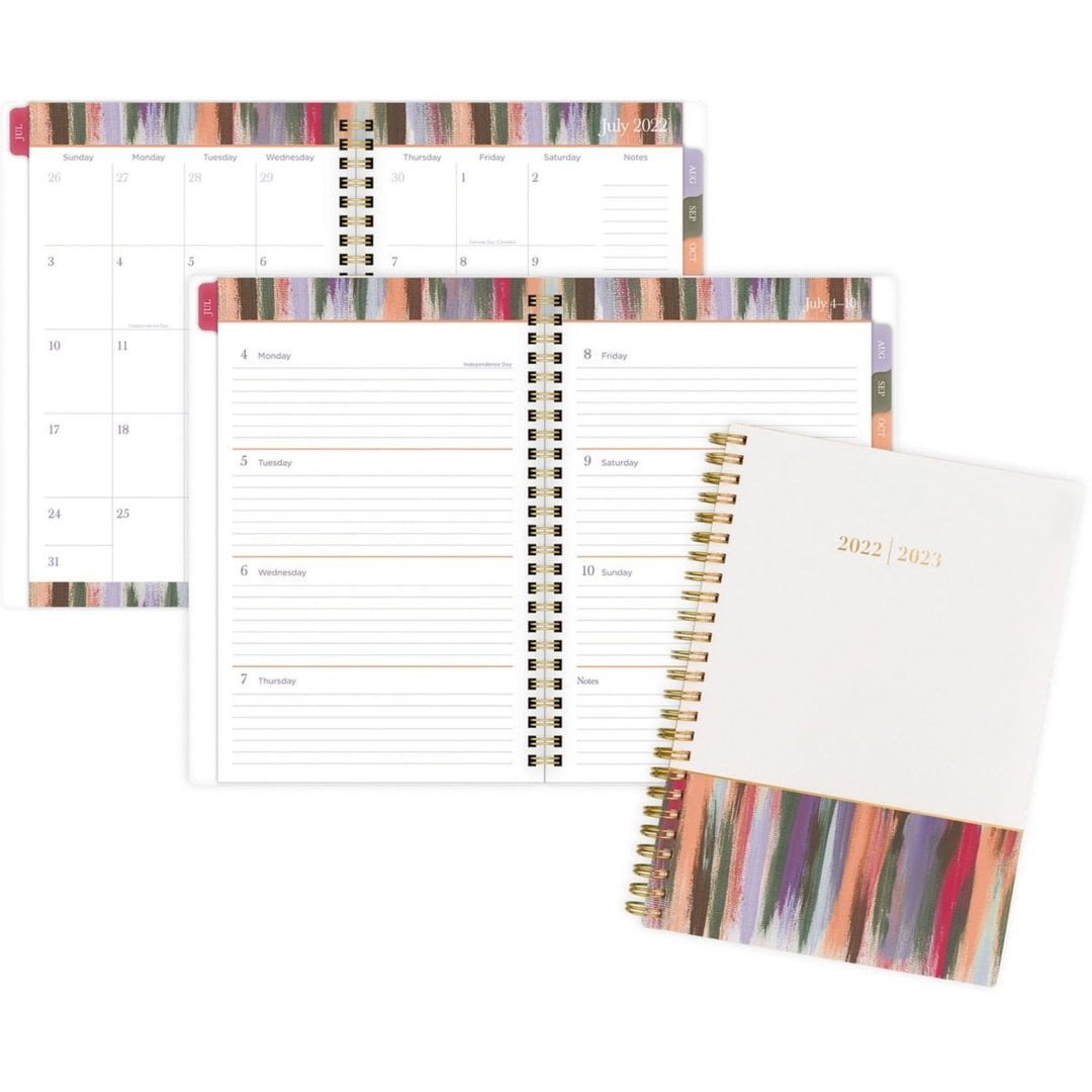 Cambridge Expression 8.5" x 5.5" Painted Stripes Academic Planner - 1/PK
