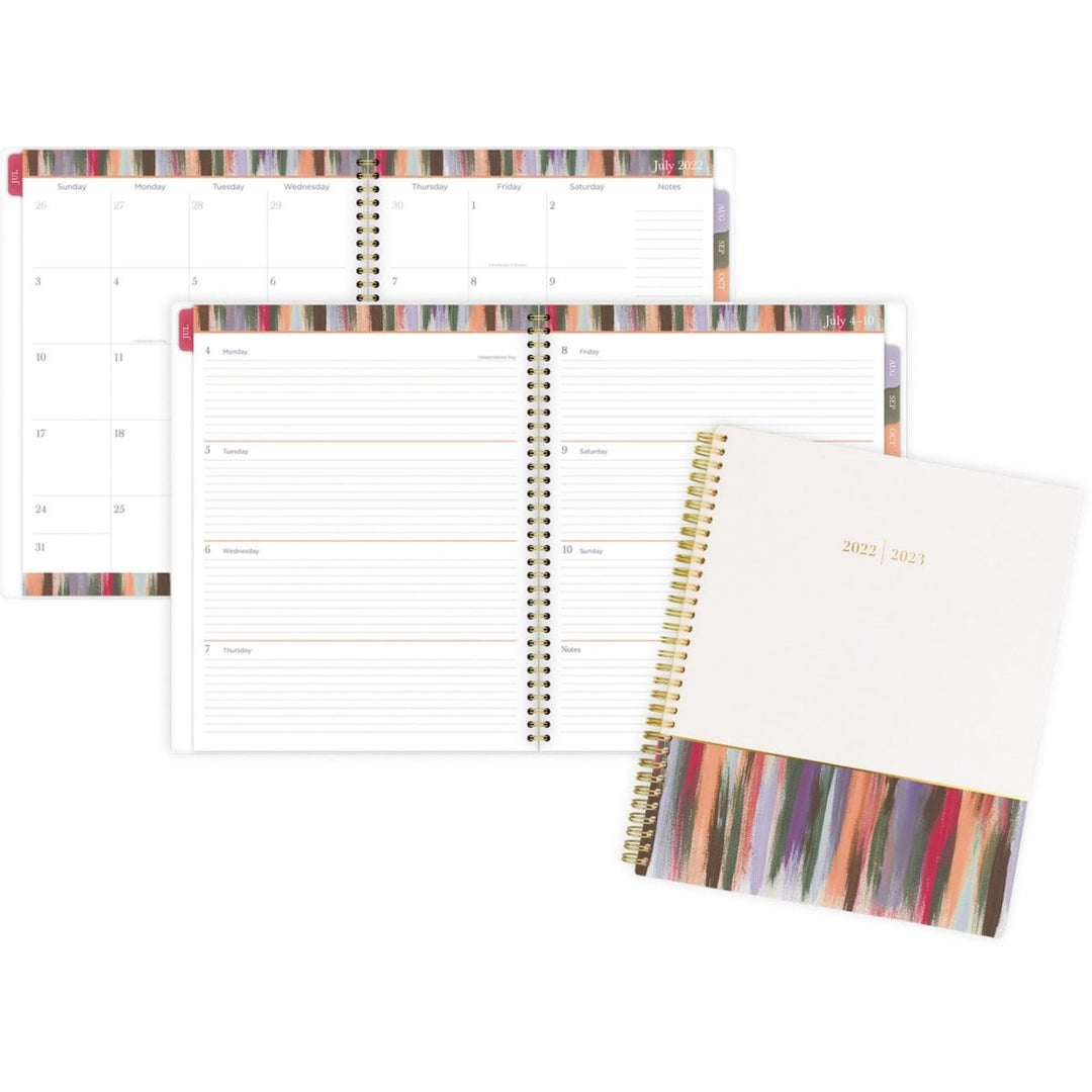 Cambridge Expression 8.5" x 11" Painted Stripes Academic Planner - 1/PK